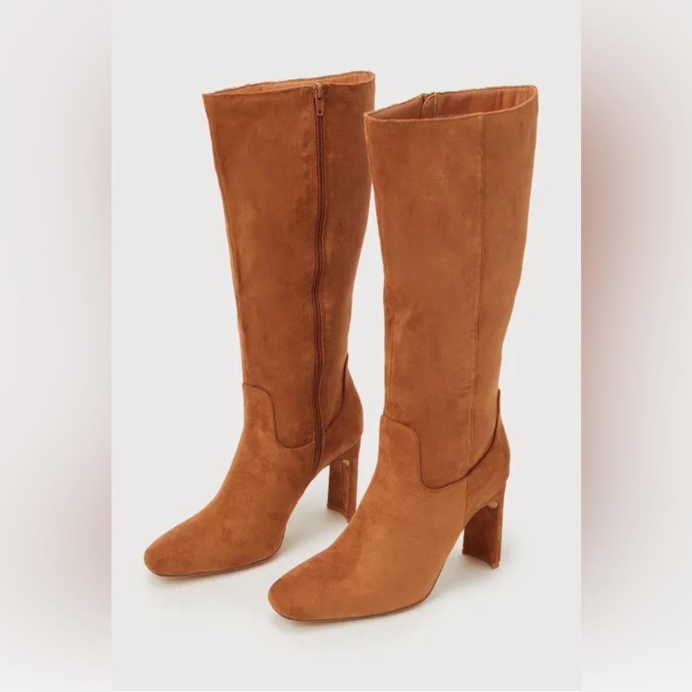 NWT Lulus Claramay Suede Knee-High Boots